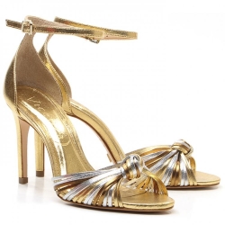 Paris Gold Silver Sandals