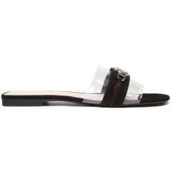 Minimal Modern Black Flat Sandals