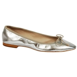 Silver Ballerina Flats