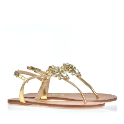 Ivette Gold Sandals