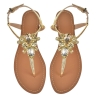 Ivette Gold Sandals