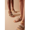 Beige Greek Sandals